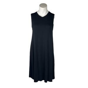 Anthropologie Daily Ritual Dress Women's Medium Black Sleeveless